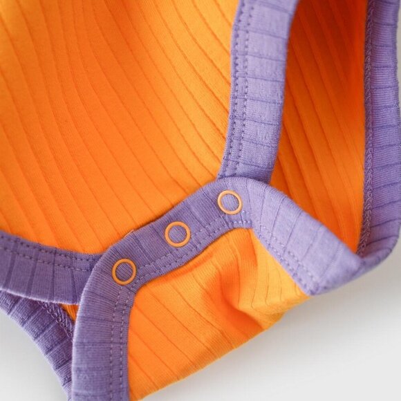 %100 Organic Ribana 2 Pcs Baby Short Sleeve Body Set - Picture 4 of 7